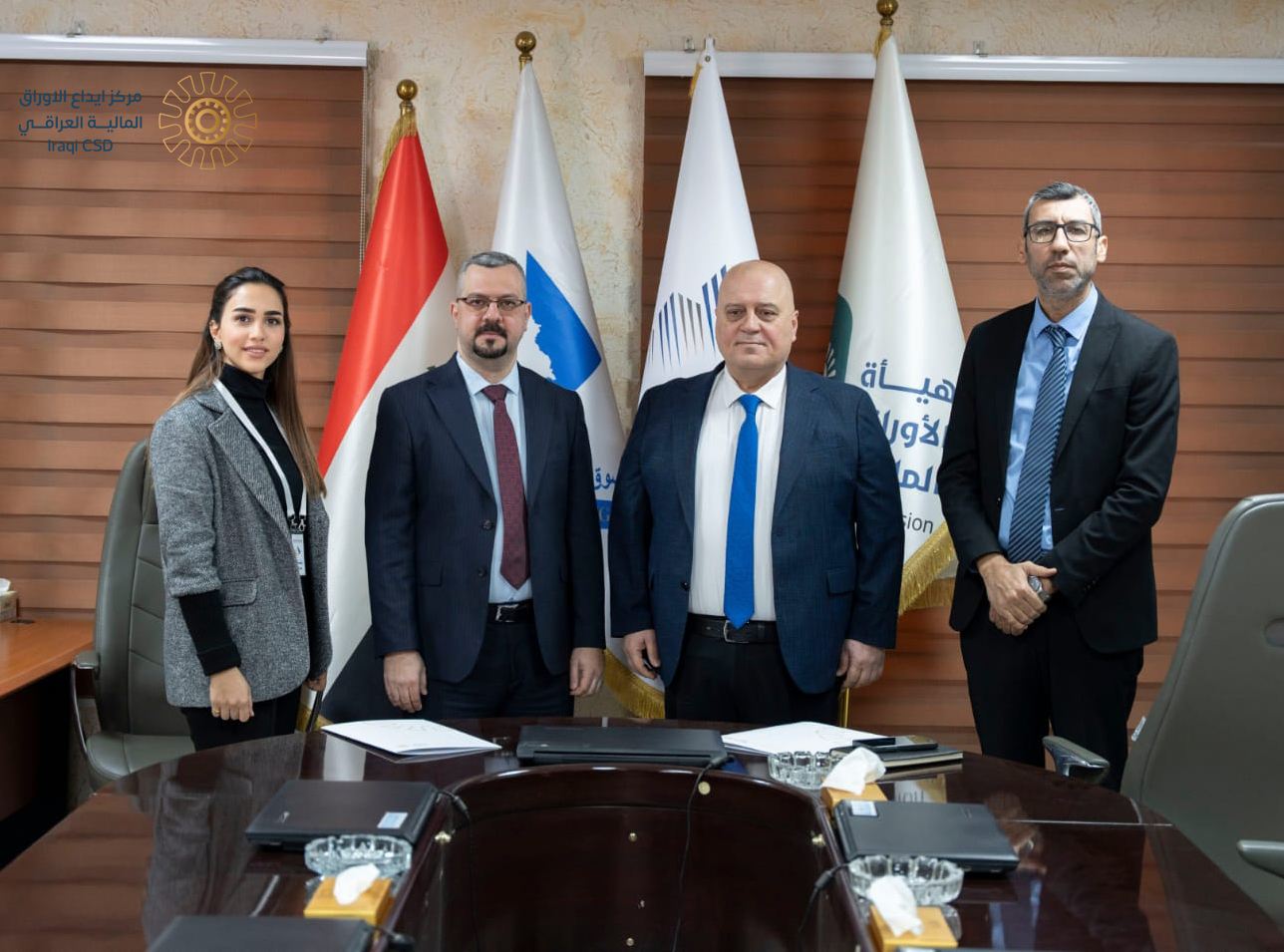 You are currently viewing توقيع اتفاقية (ايداع وتسجيل سجل المساهمين) بين مركز إيداع الأوراق المالية العراقي ICSD   وشركة الاتحاد الدولية للتأمين منصة – OTC